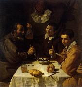 Diego Velazquez Three Men at Table (df01) oil painting